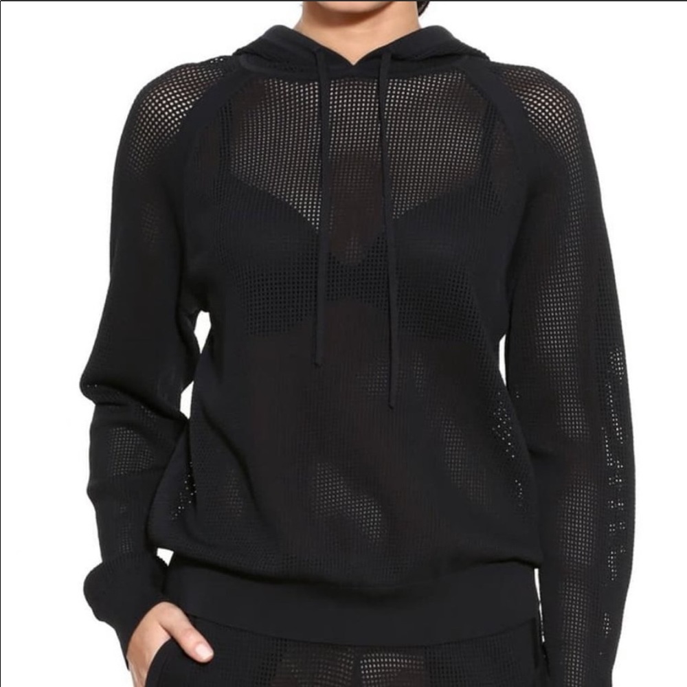 Adam Selman sport mesh unisex hoodie